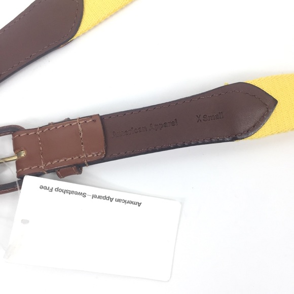 NEW American Apparel Size XS Web Leather Belt - Picture 5 of 5